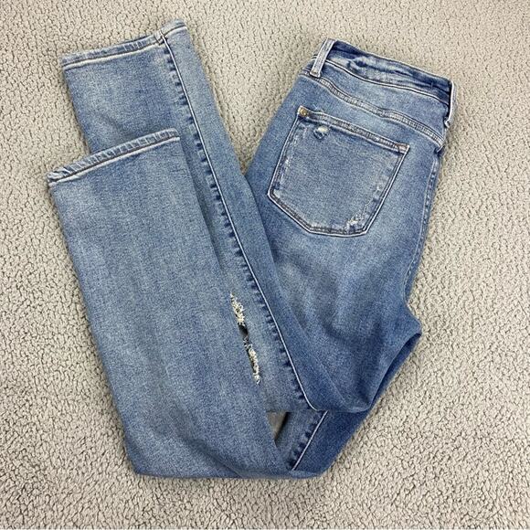 Judy Blue Women's Heavy Destroyed Distressed Straight Fit Jeans - Size: 13/31 - Picture 7 of 15